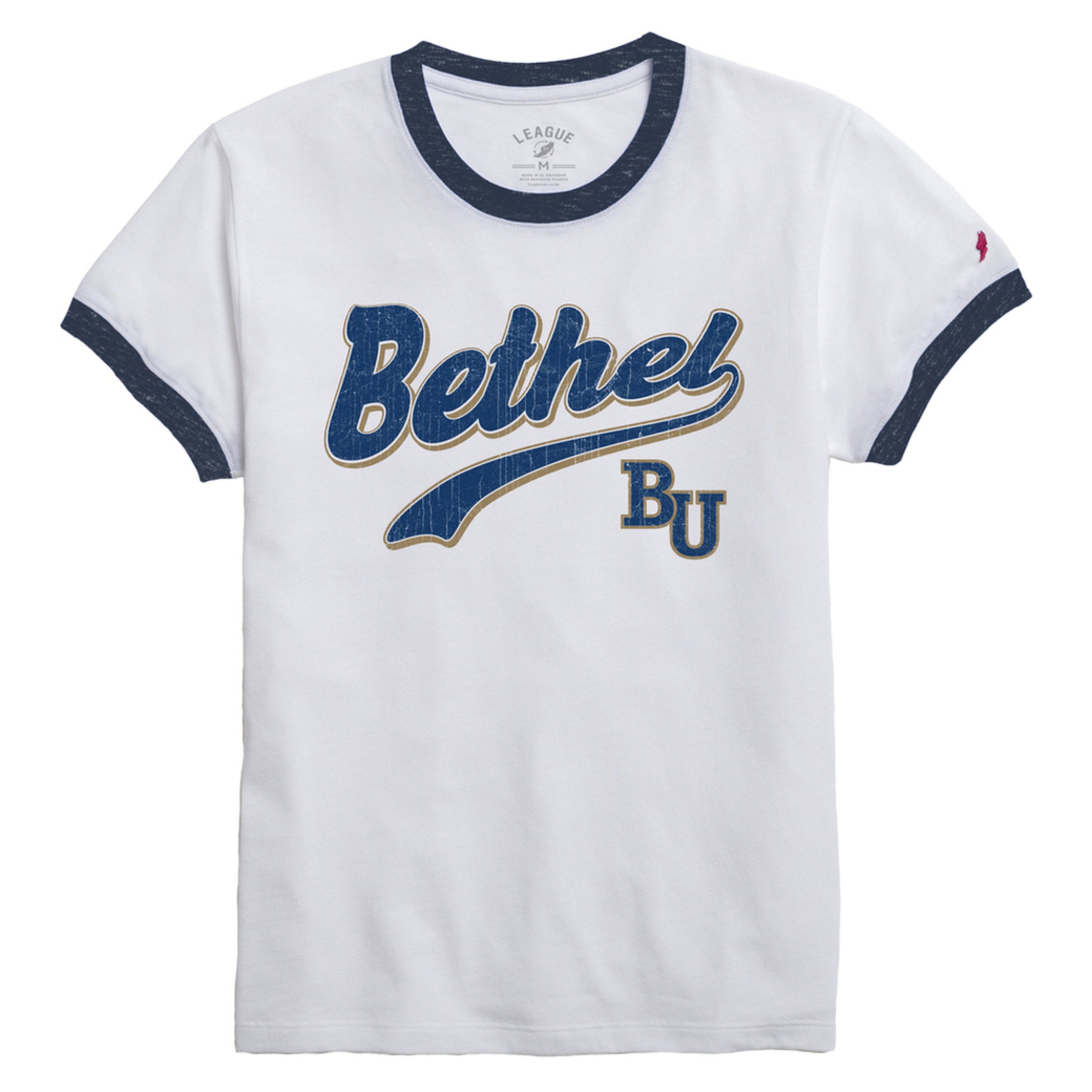 Ladies Intramural Ringer Tee | White