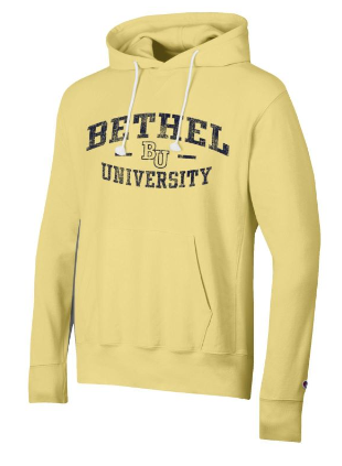 Champion BU Ladies Hoodie | Yellow with Navy