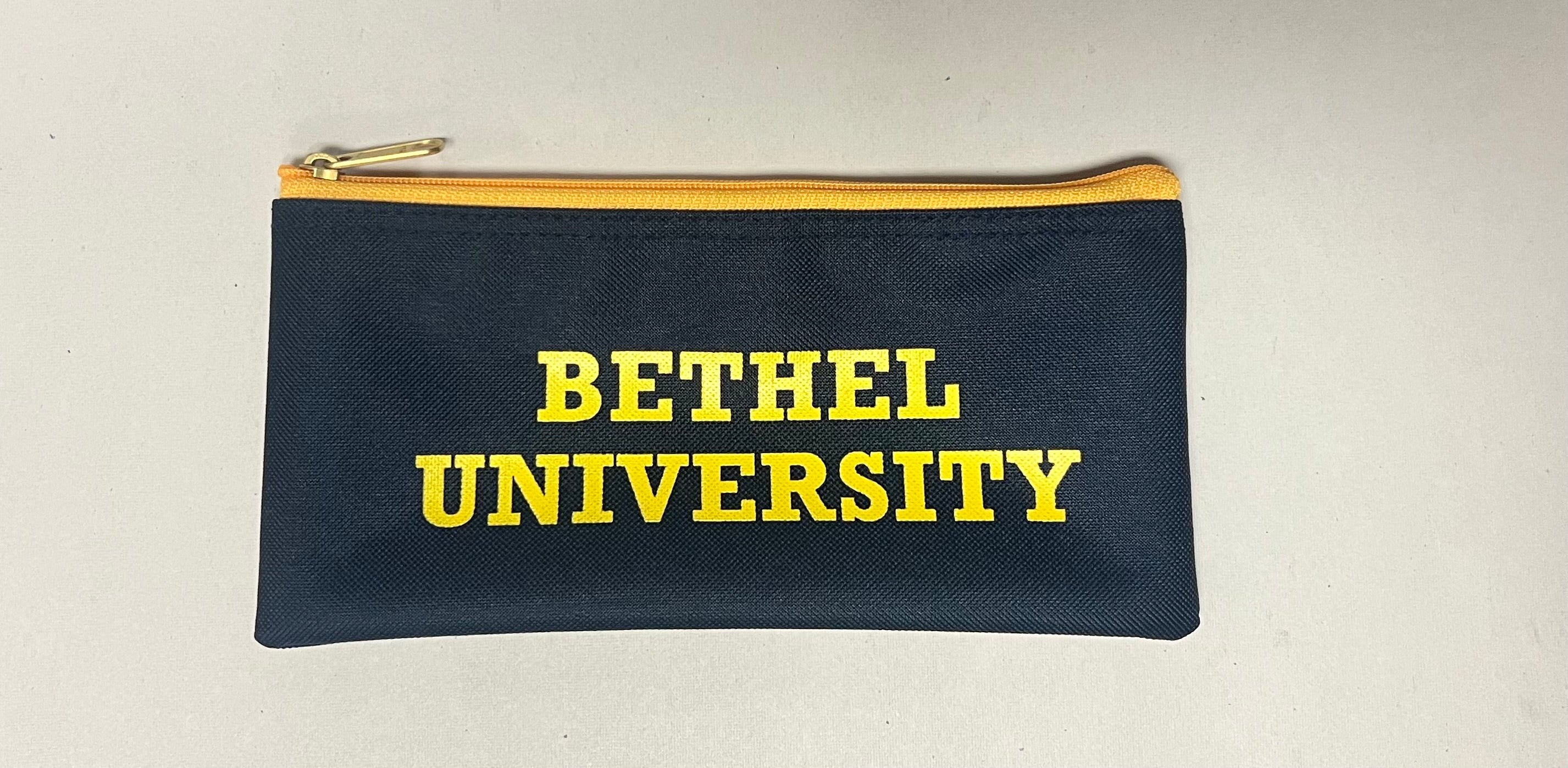 PENCIL CASE NVY W GLD