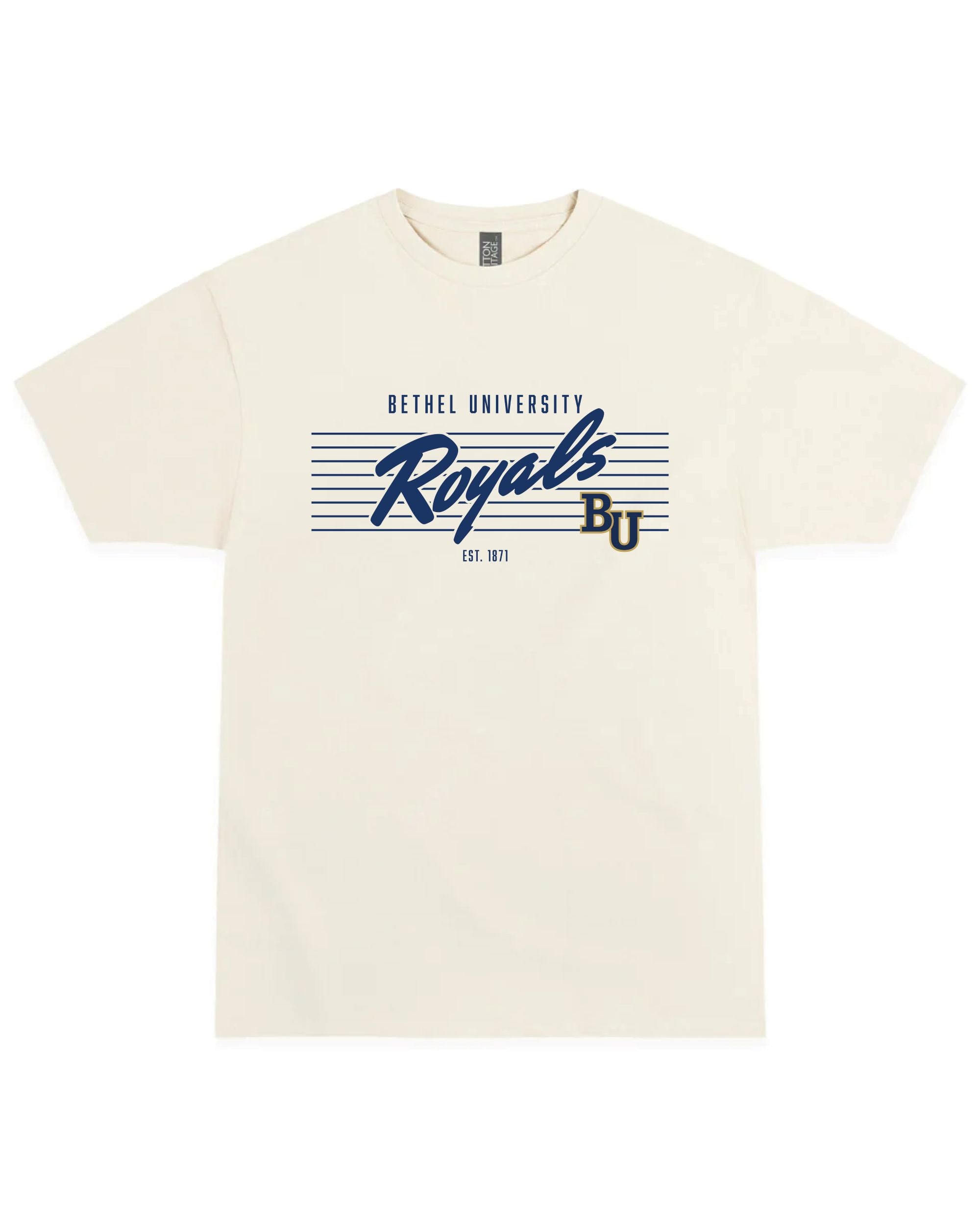 Pinstripe Tee | Vintage White