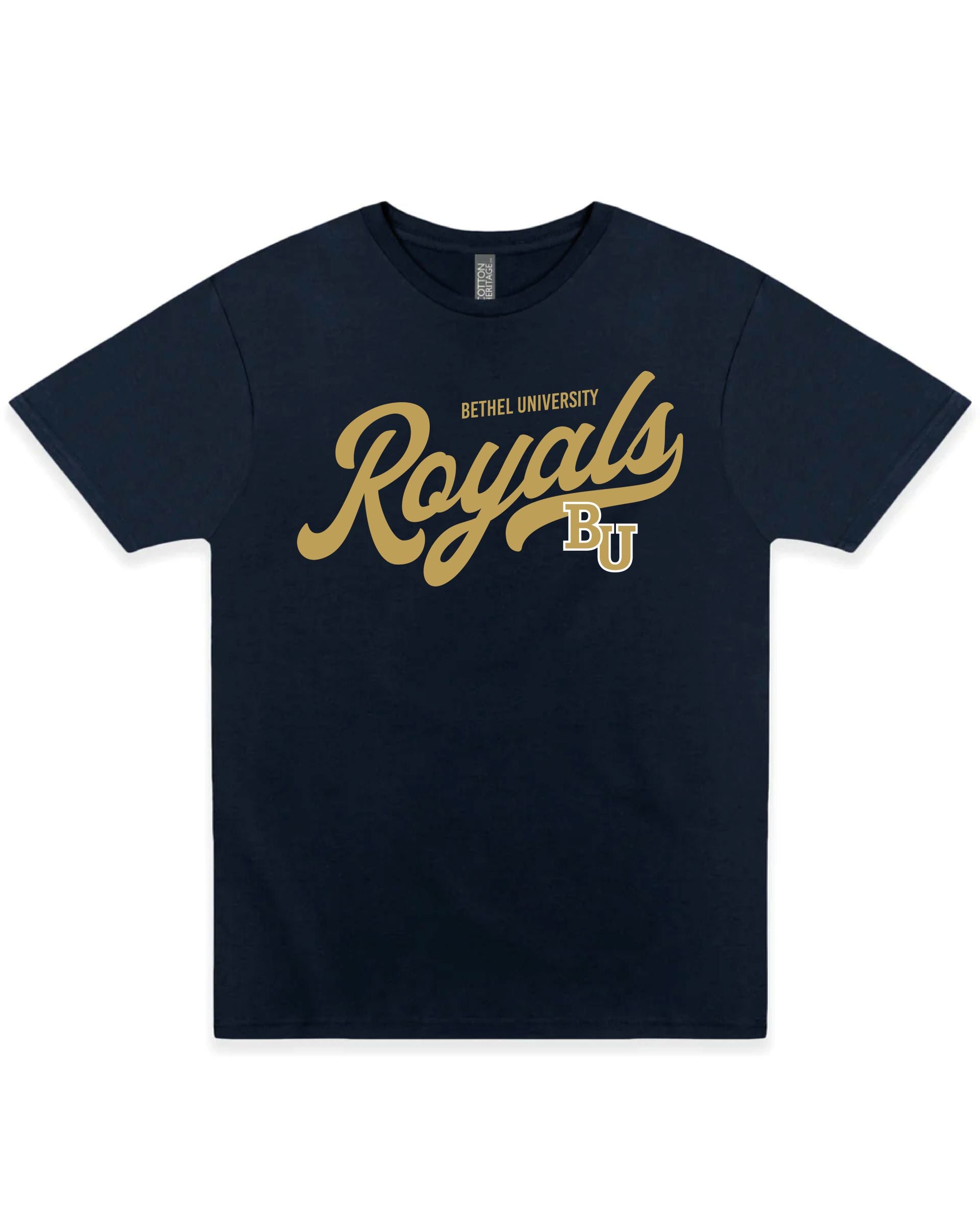 Youth Vintage Script Tee | Navy
