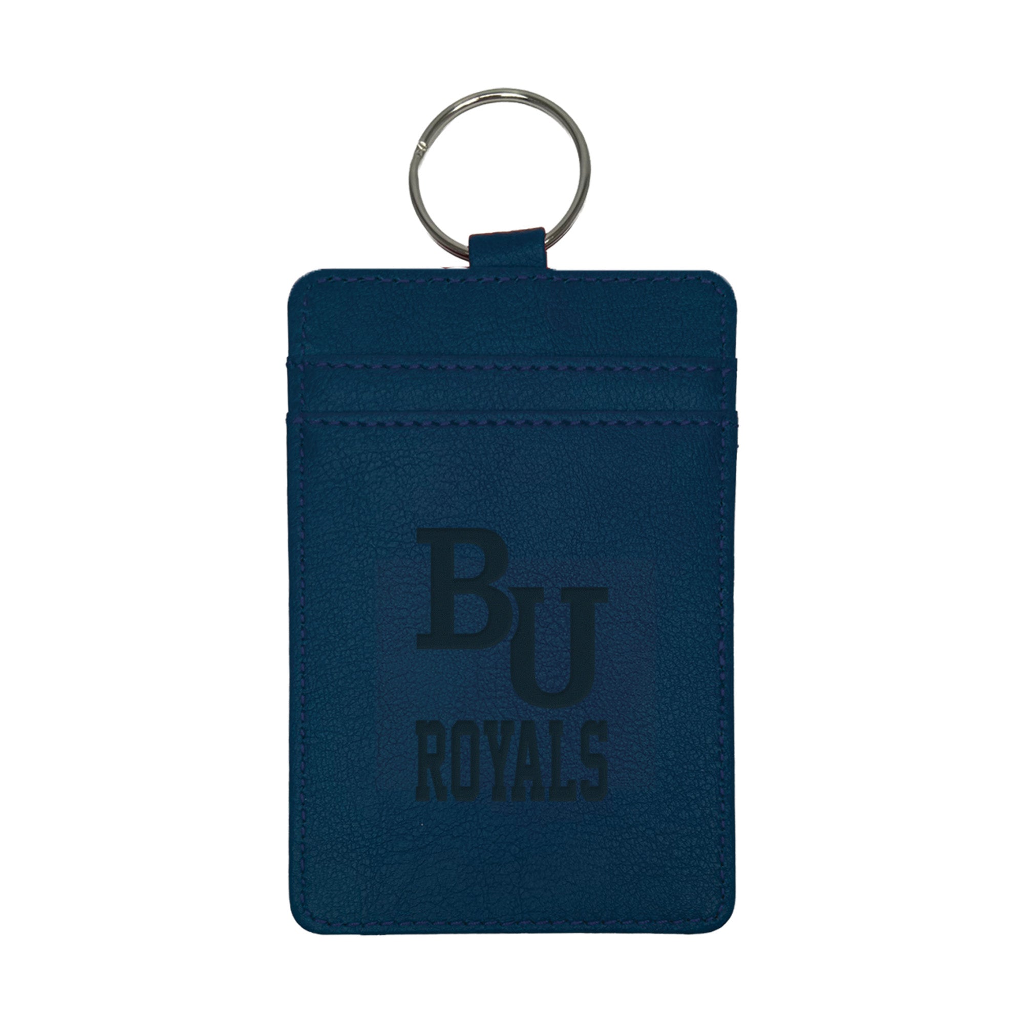 Milanese Leather ID Card Case | Navy
