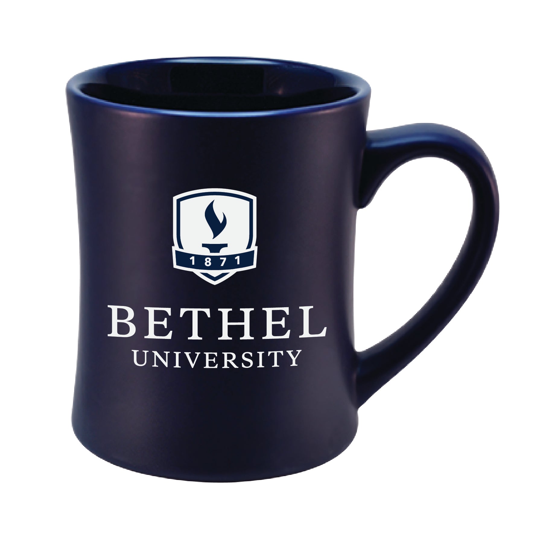 Etched MK Matte Mug | Navy
