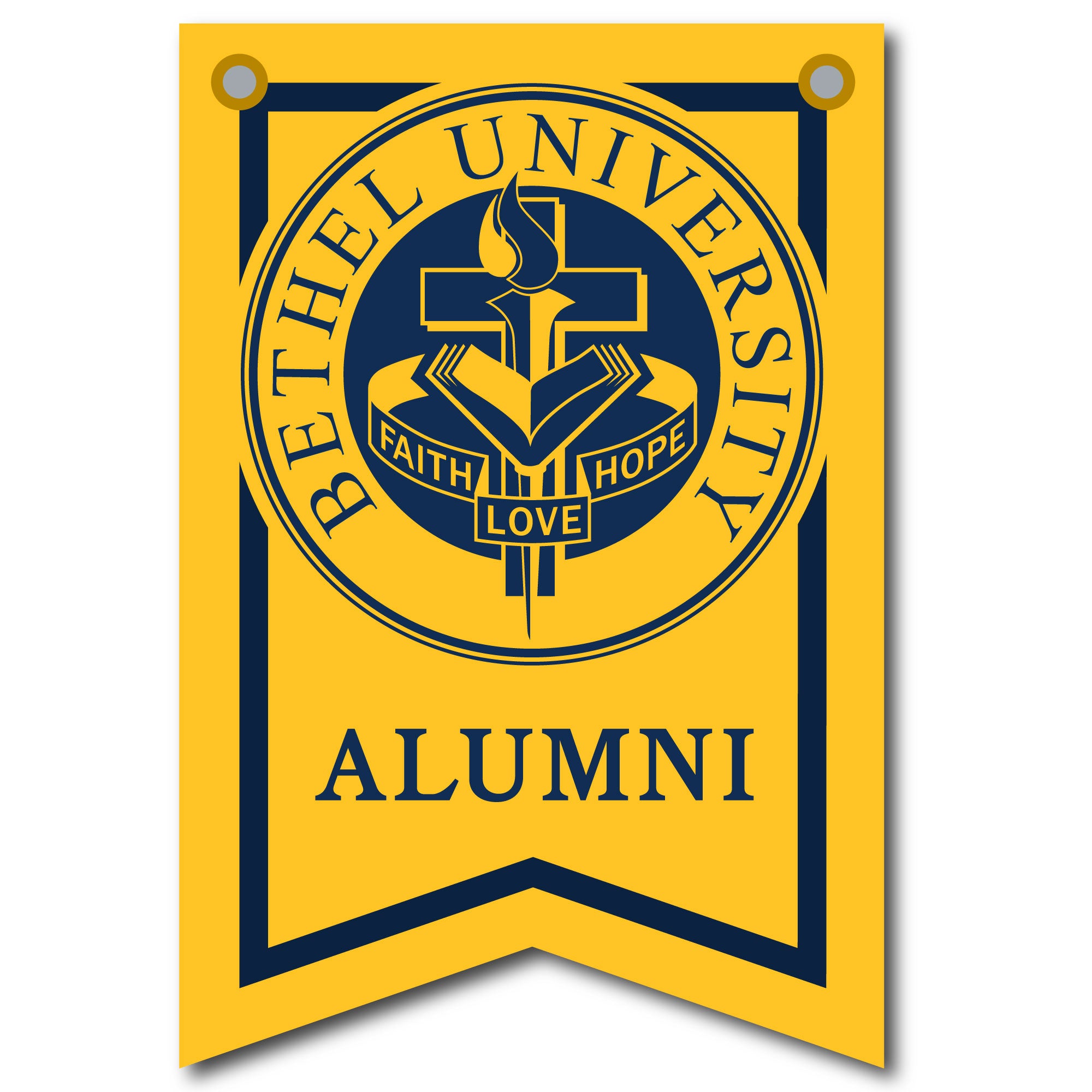 12 X 18 Dovetail Seal Banner | Gold