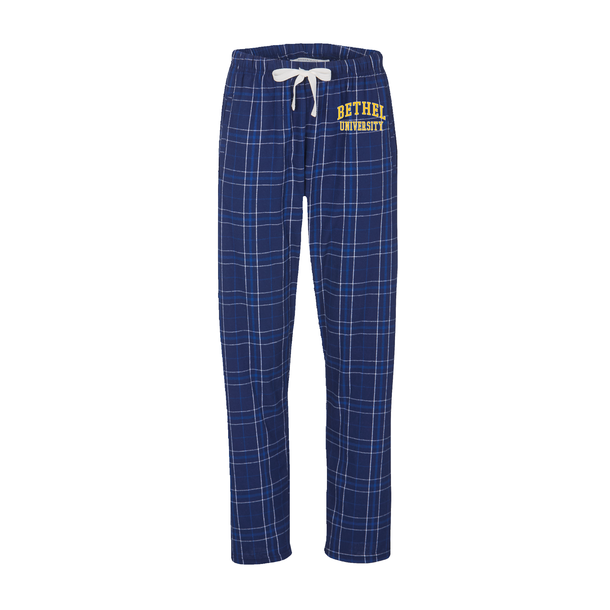 Boxercraft Unisex Haley Flannel Pant | Navy/Gold Plaid