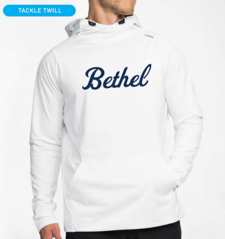 Bethel Script Twill Crossover Hoodie 2 | White