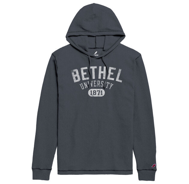 Waffle Pullover Hood, Spring Navy