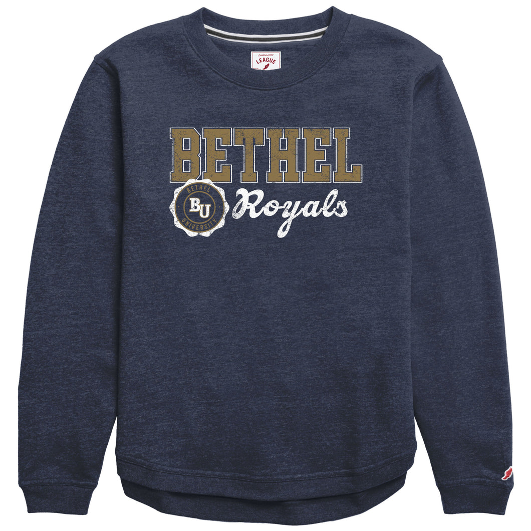 Victory Springs Ladies Crewneck | Heather Liberty Navy