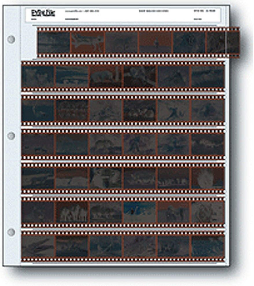 Print File 35mm Archival Storage Pages for Negatives (25 Pack)