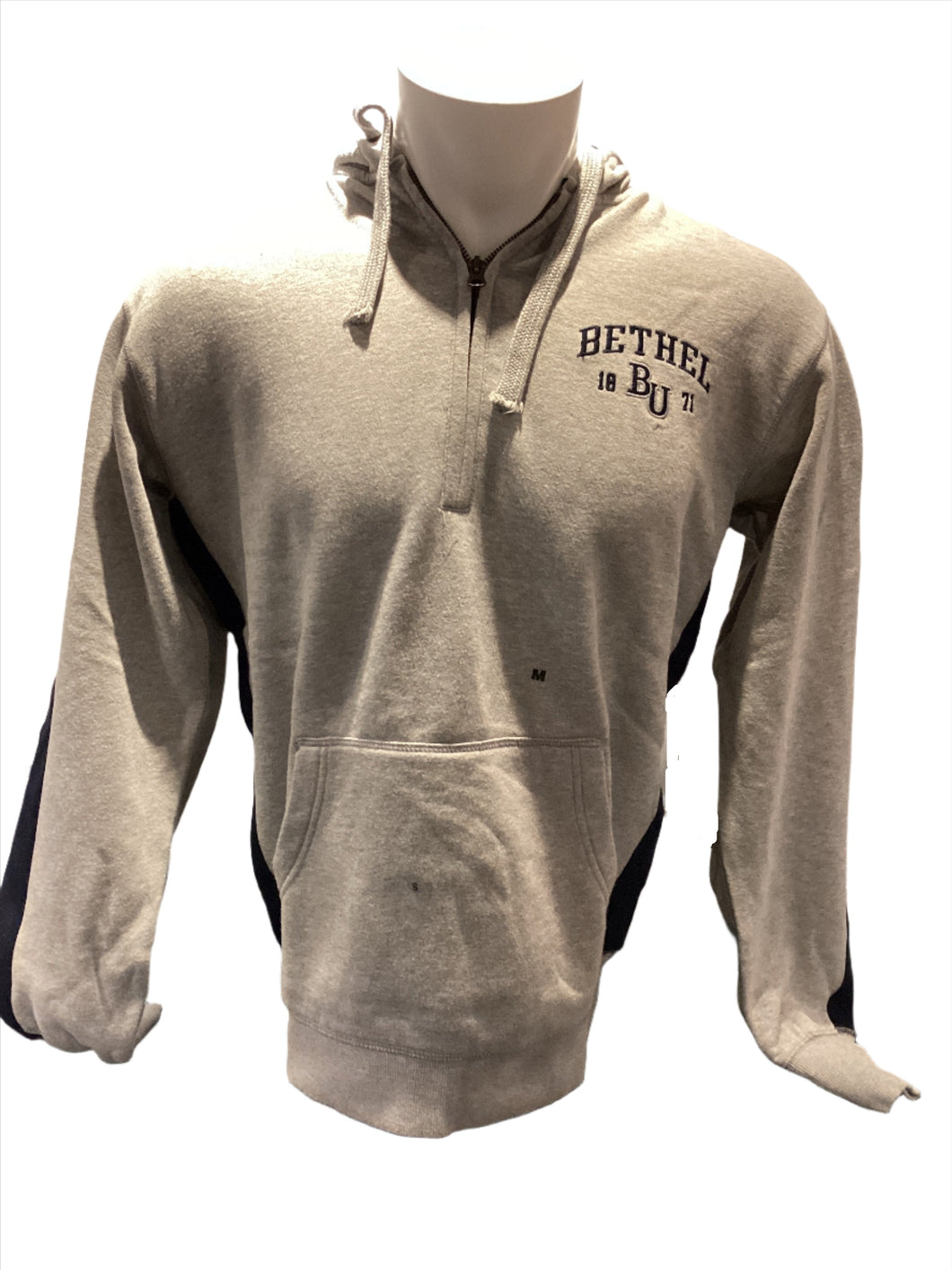 Stadium Gear Half Zip Hood, Grey