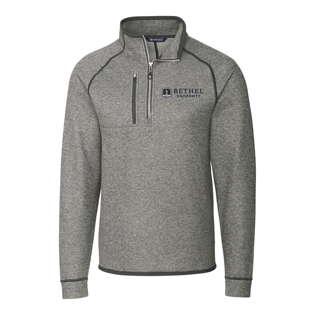 Mainsail Sweater-Knit Mens Big &amp; Tall Half Zip Pullover Jacket | Polished