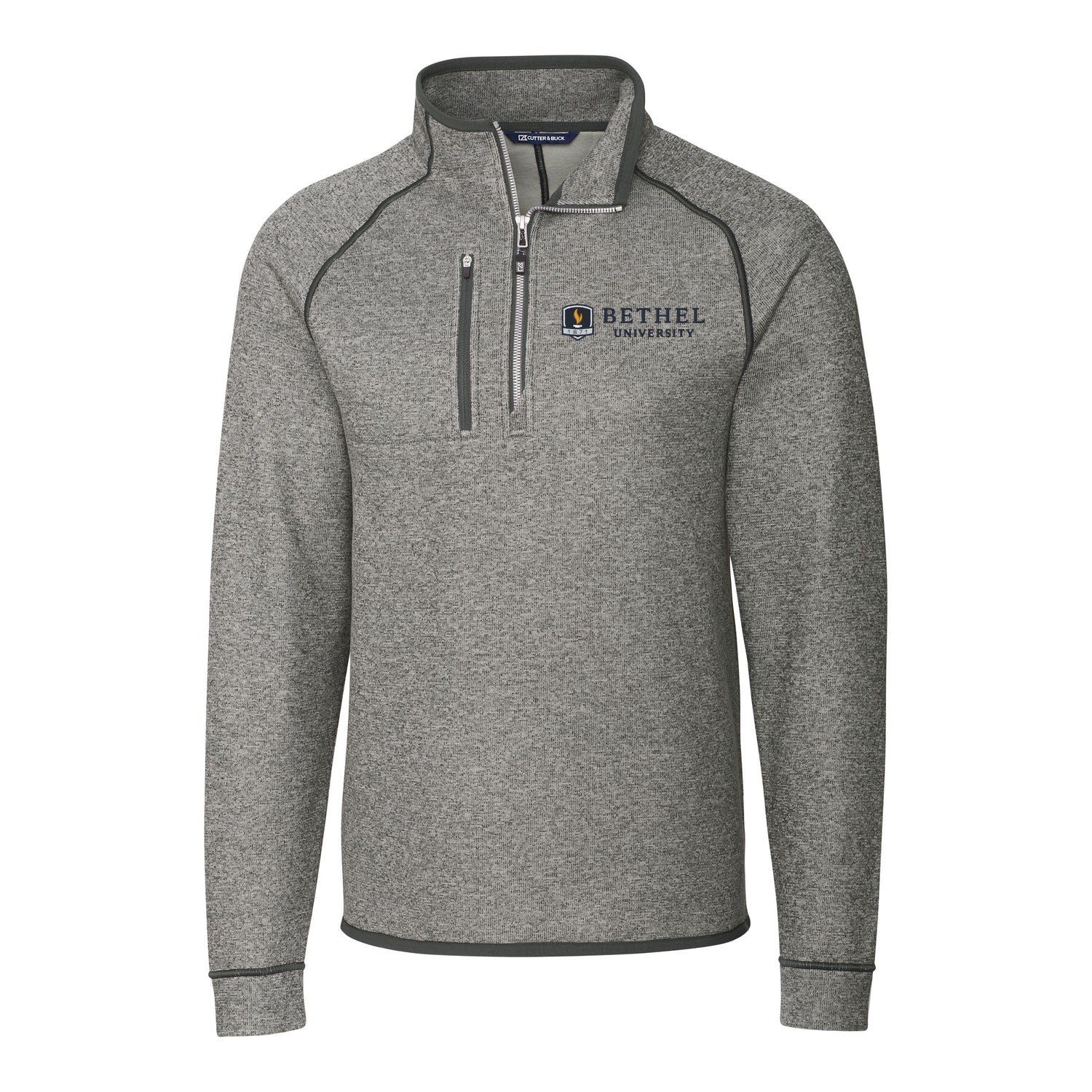Mainsail Sweater-Knit Mens Big &amp; Tall Half Zip Pullover Jacket | Polished