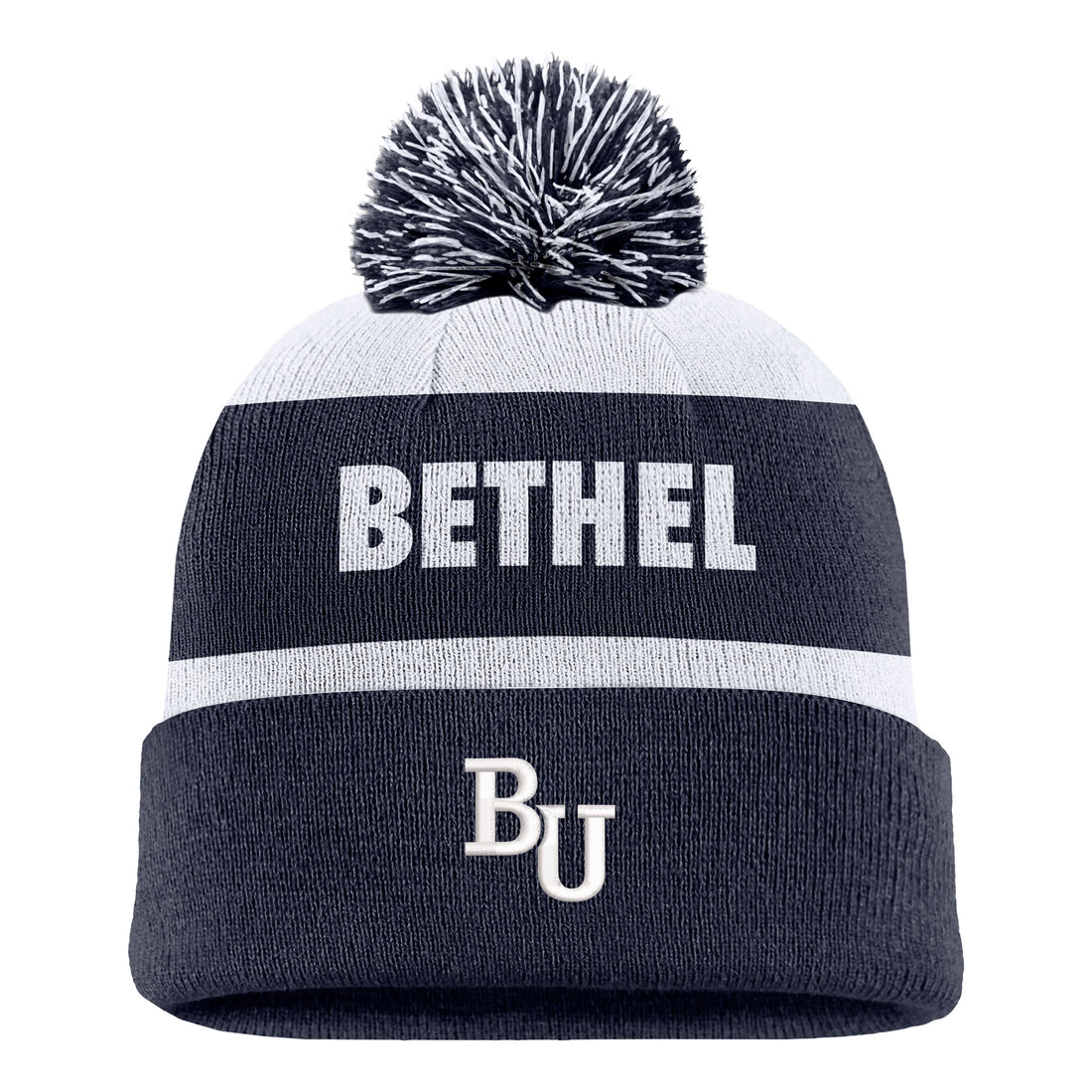 Nike Peak Stripe Beanie | Navy/White