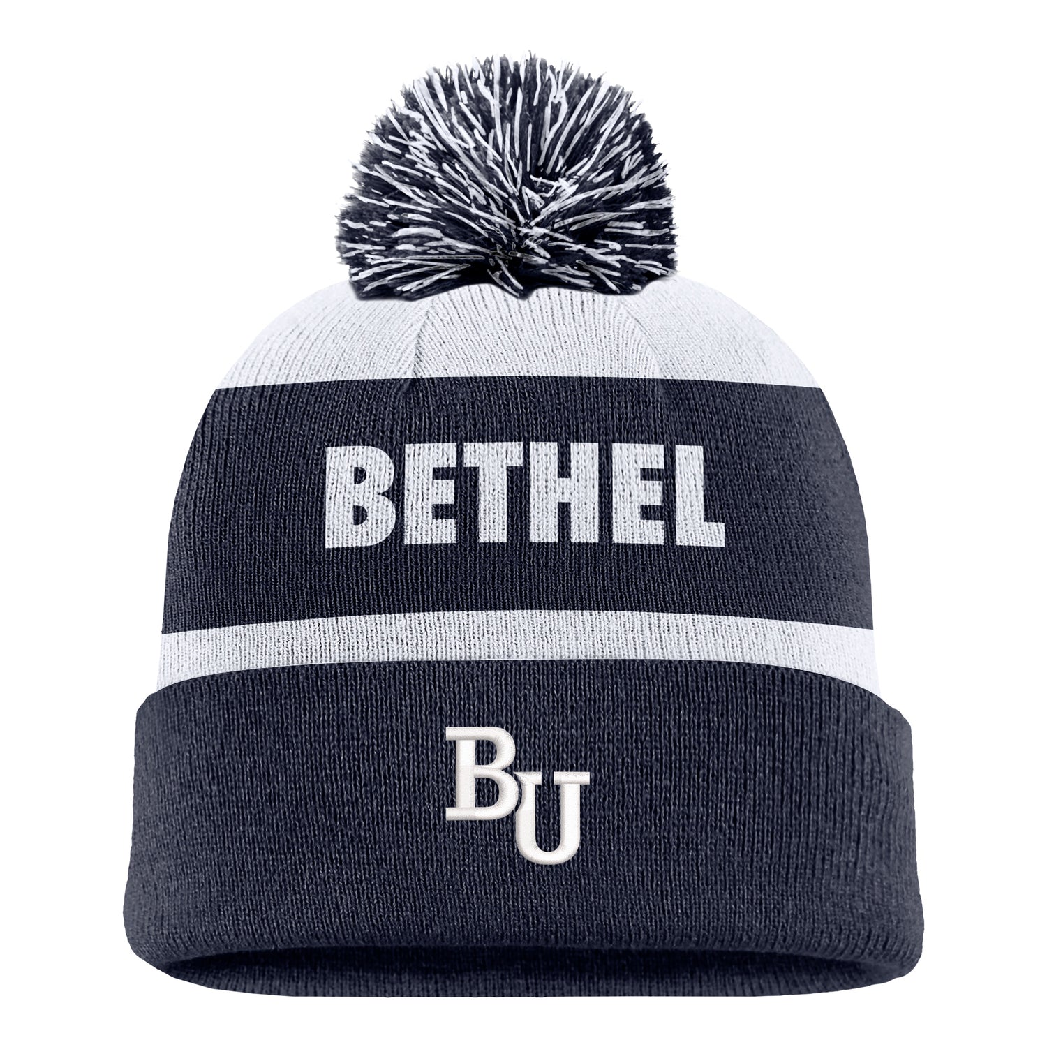 Nike Peak Stripe Beanie | Navy/White