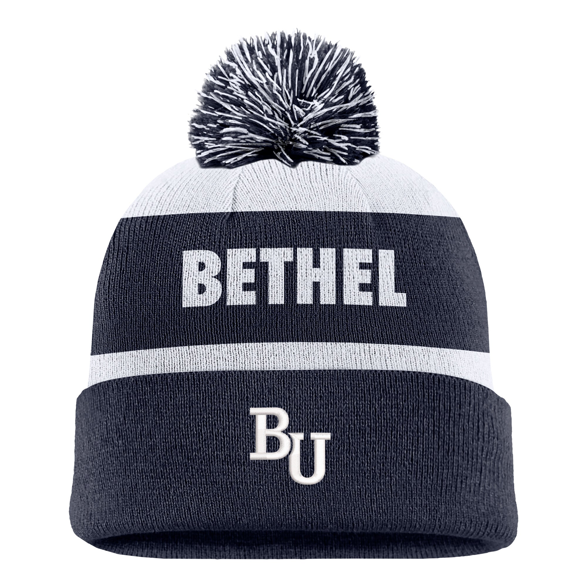 Nike Peak Stripe Beanie | Navy/White