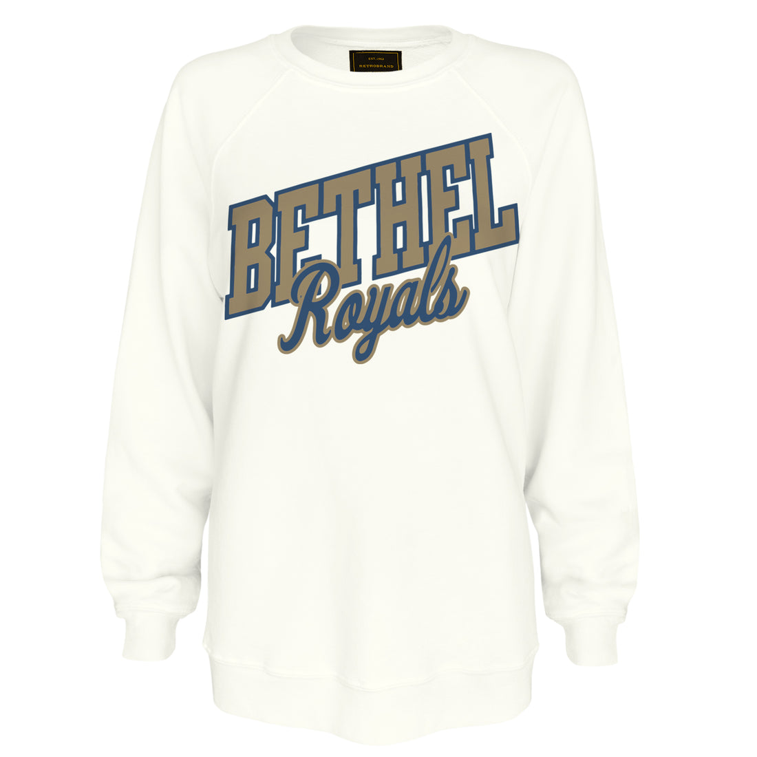 Ladies French Terry Crew | Vintage White