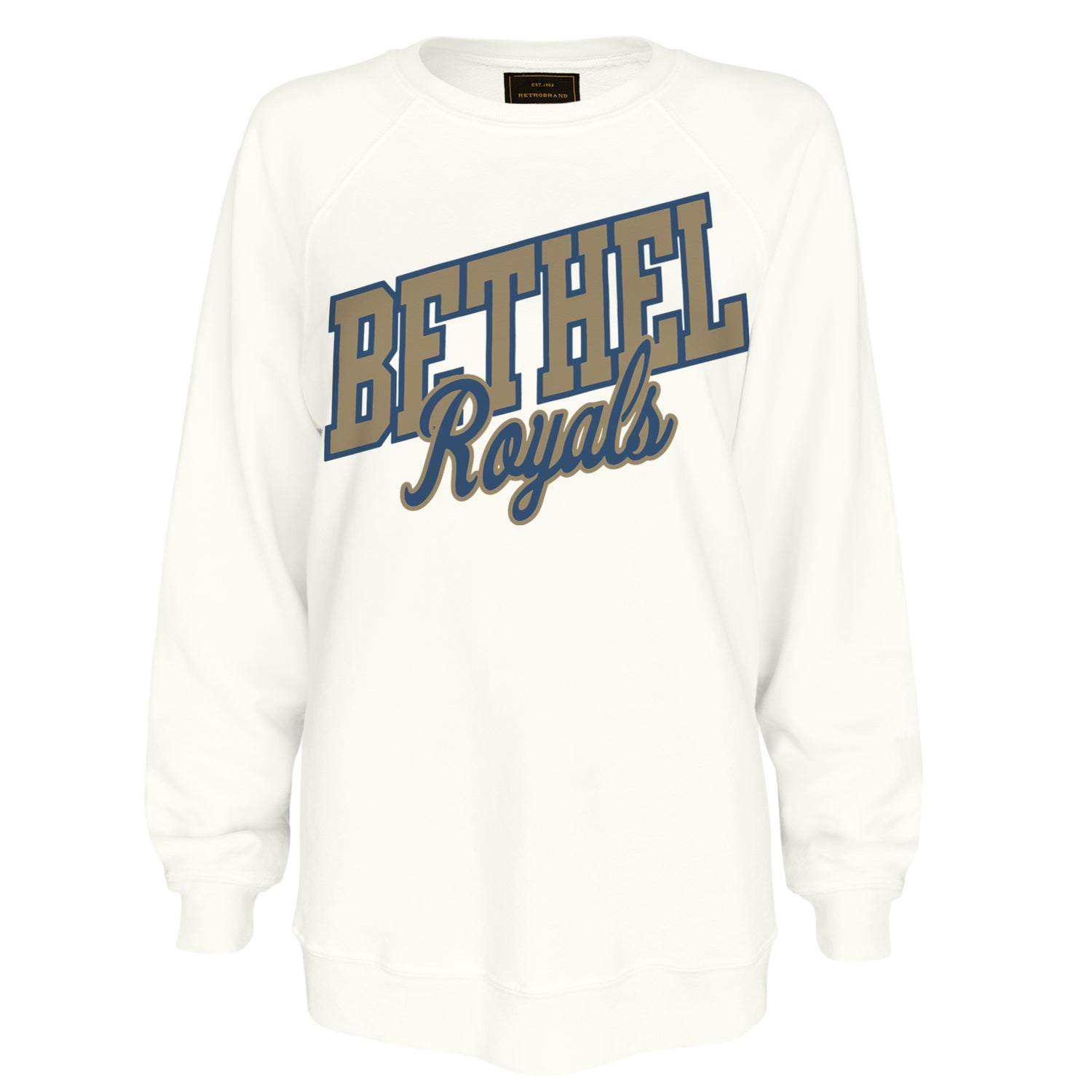 Ladies French Terry Crew | Vintage White