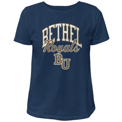 Ladies Vintage Washed Cotton Tee | Navy