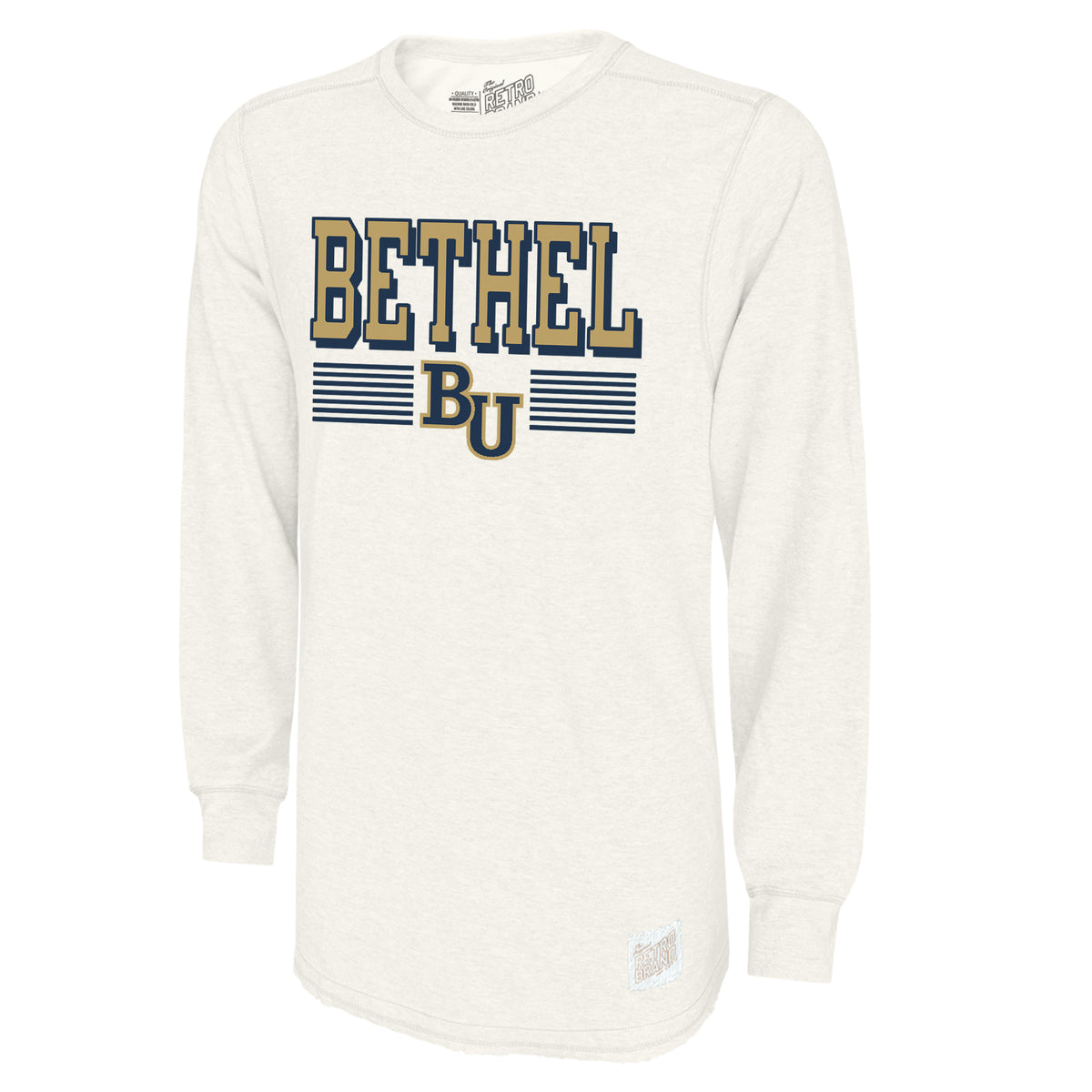 Long Sleeve Deconstructed Crew | Vintage White