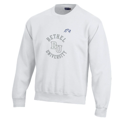 Gear Crewneck Sweatshirt w/ Logo, White