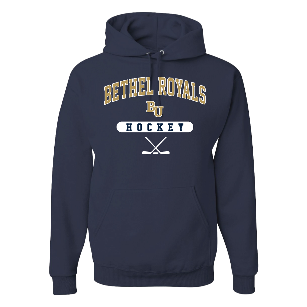 Bethel Hockey Hooded Sweatshirt, Navy