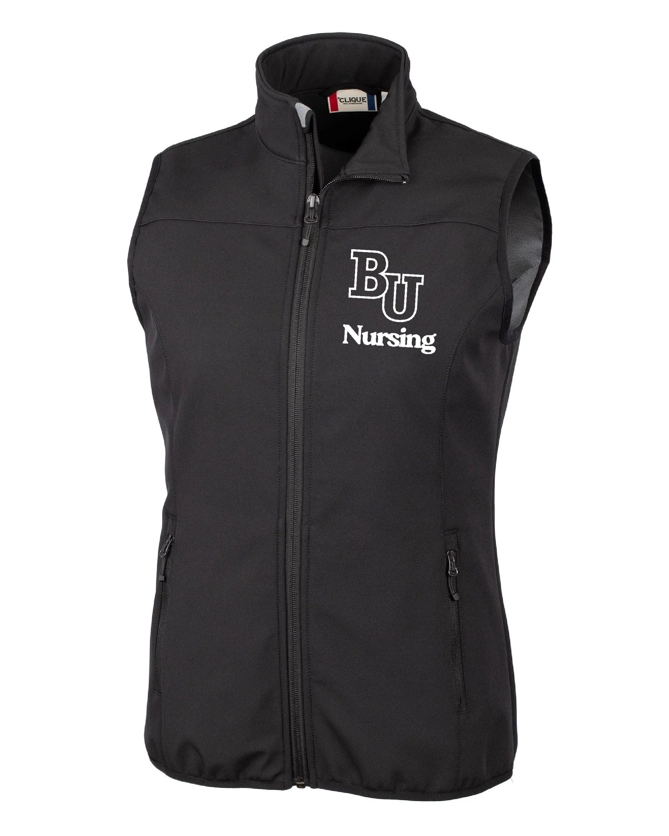 Ladies Nursing Trail Softshell Vest | Black
