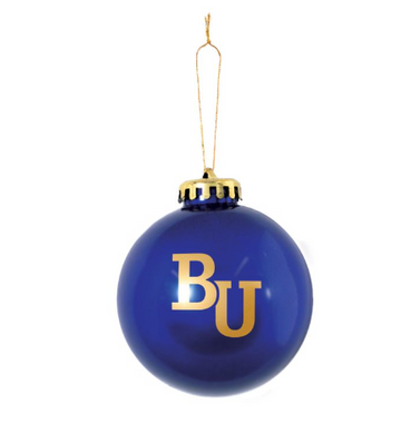 ORNAMENT 2 PK BLU & GLD