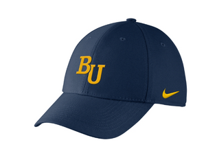 NIKE SWOOSH FLEX, NAVY WITH GOLD BU