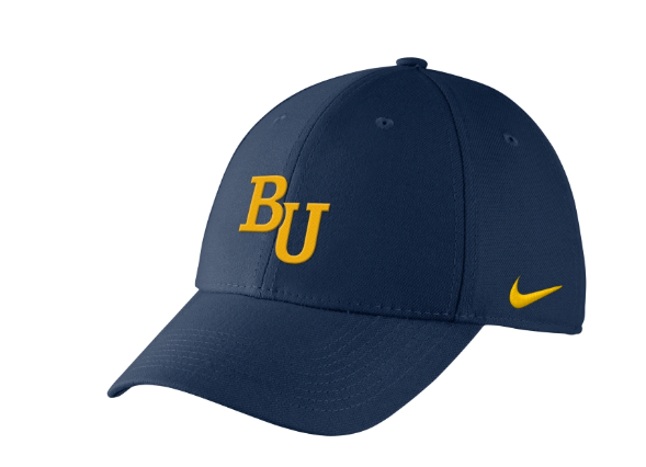 NIKE SWOOSH FLEX, NAVY WITH GOLD BU