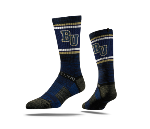 Strideline Socks | Navy with Vegas Gold | M/L