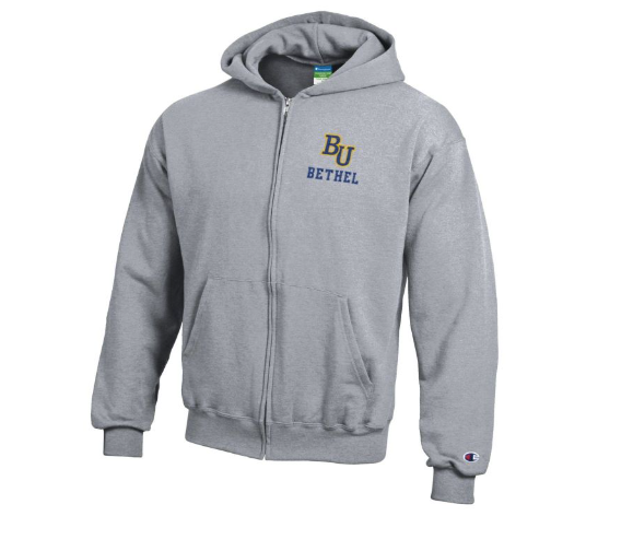 Champion Youth Full Zip Hoodie | Oxford