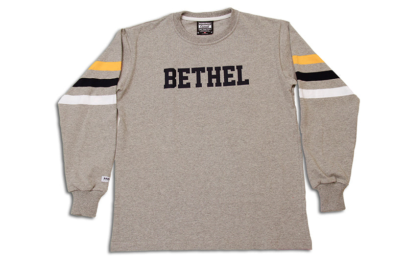 Custom Three Stripe Crew | Grey