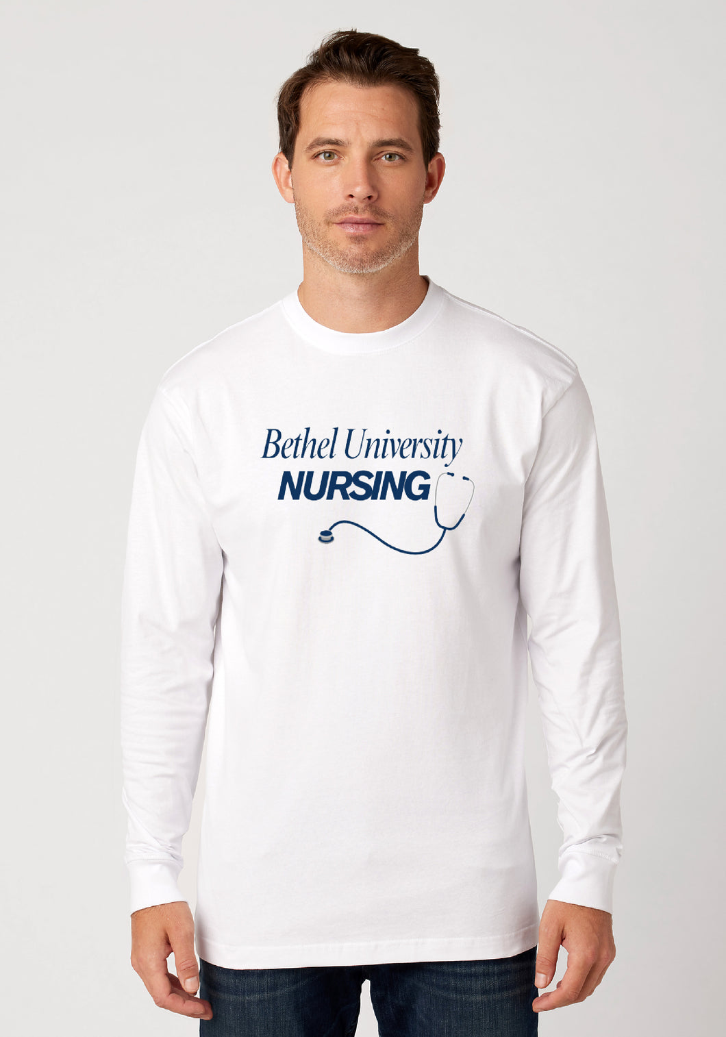 Stethoscope Long Sleeve Tee | White