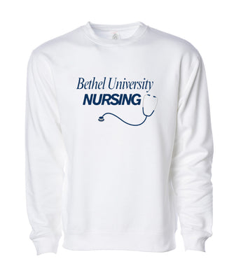 Stethoscope Crewneck | White
