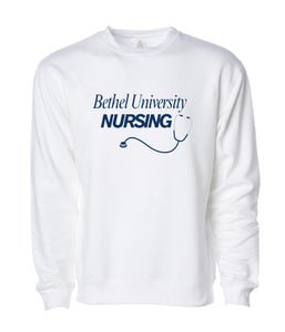 Stethoscope Crewneck | White