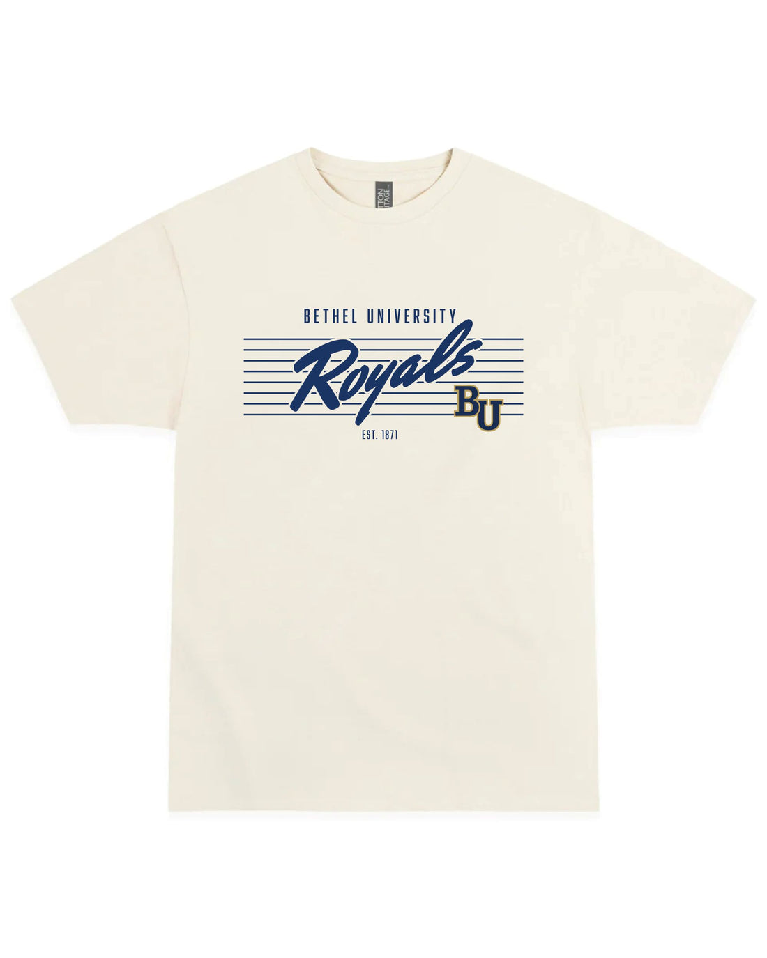 Pinstripe Tee | Vintage White