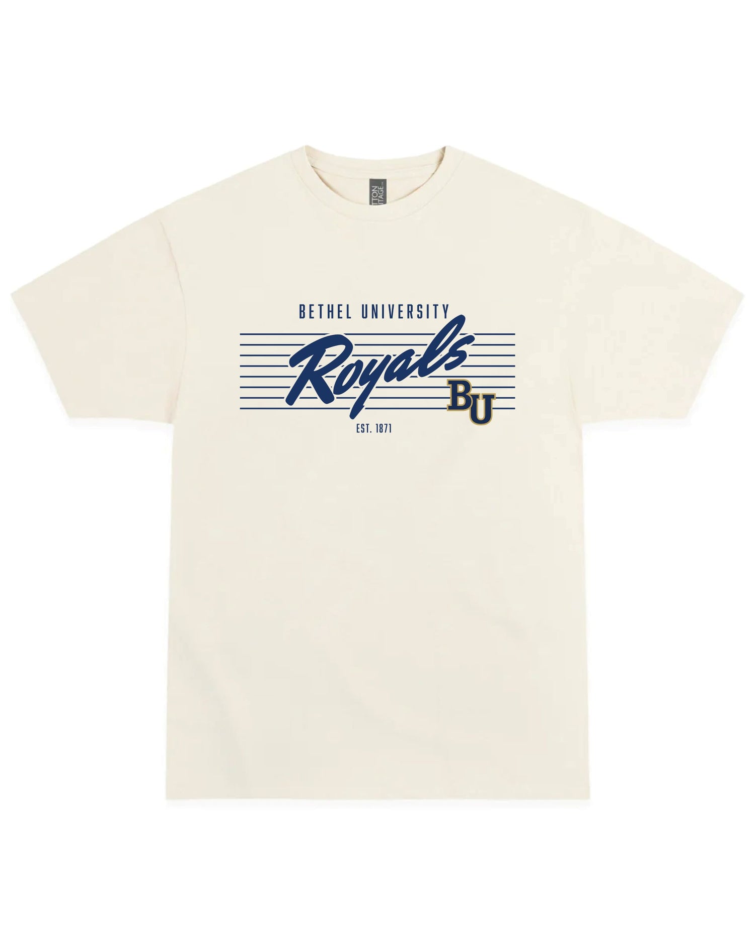 Pinstripe Tee | Vintage White