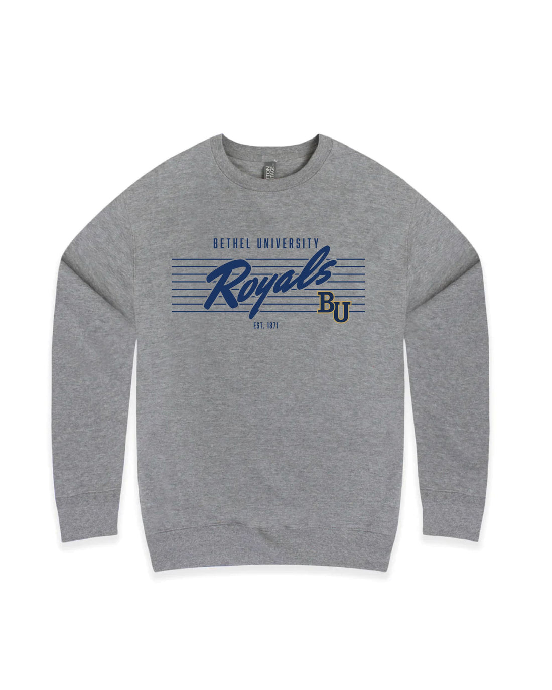 Youth Pinstripe Crew | Carbon Grey