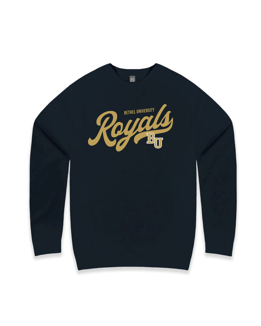 Youth Vintage Script Crew | Navy