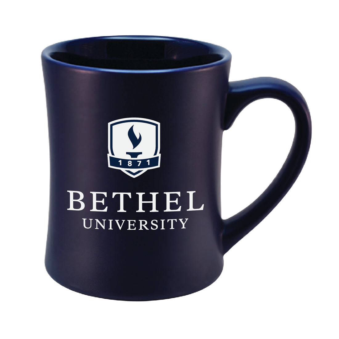 Etched MK Matte Mug | Navy