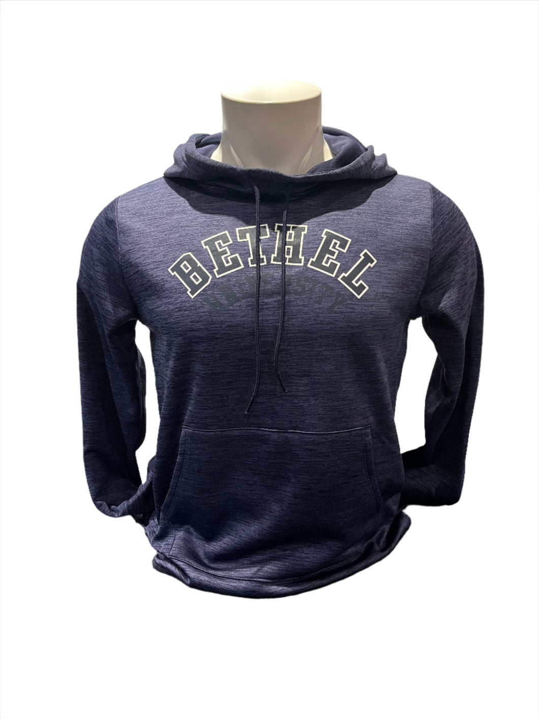 UA Bethel Ladies Performance Hoodie, Heather Navy