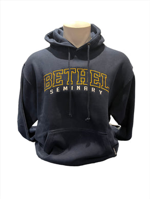 CI Sport Bethel Seminary Hoodie, Navy with Gold and White Embroidery