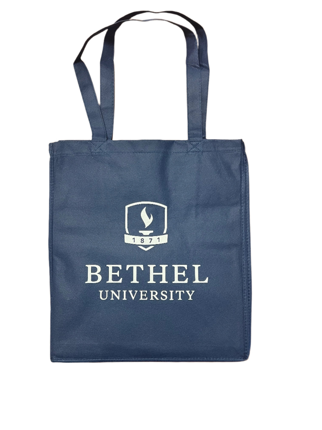 REUSABLE BAG, NAVY WITH WHITE