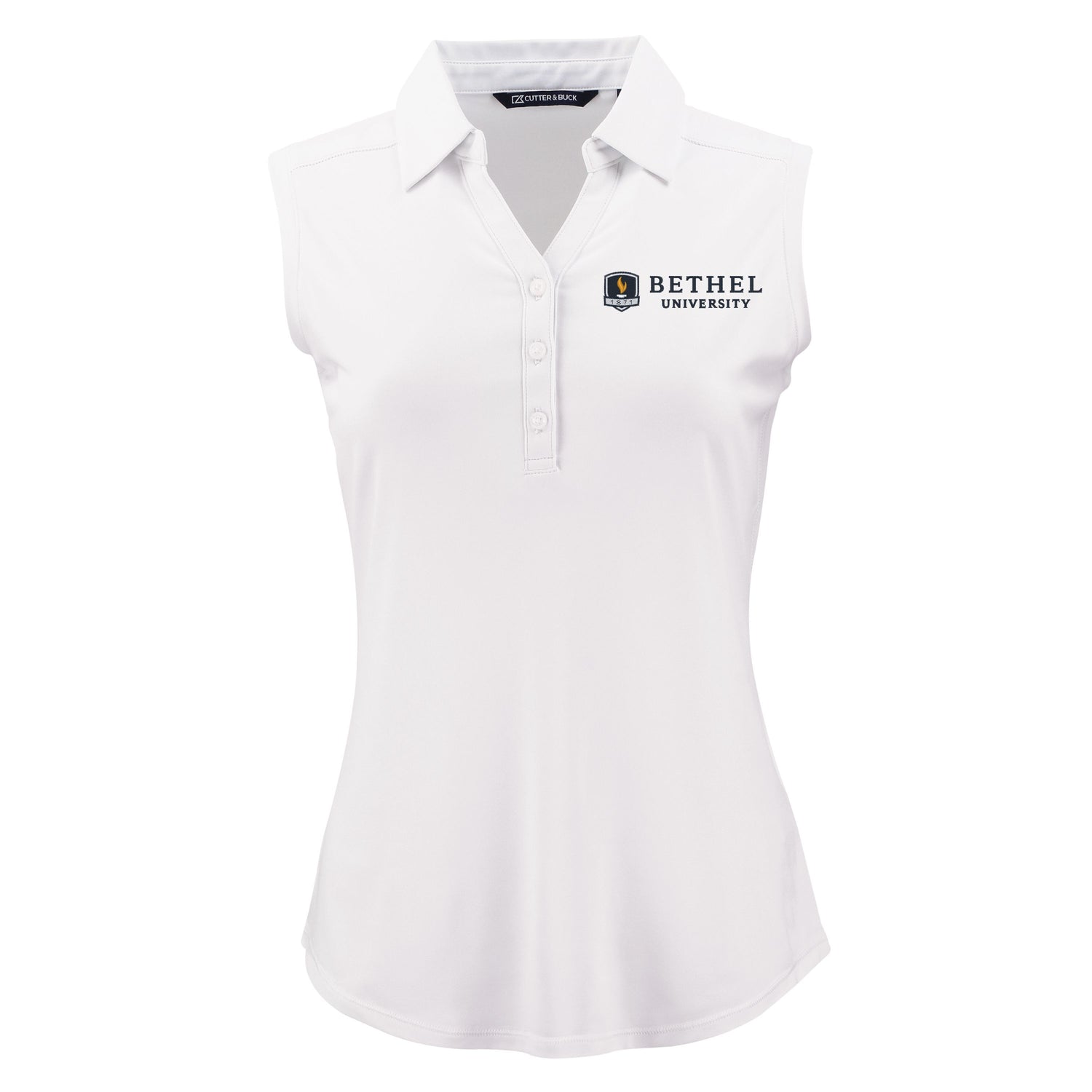 Forge Eco Recycled Sleeveless Womens Polo | White