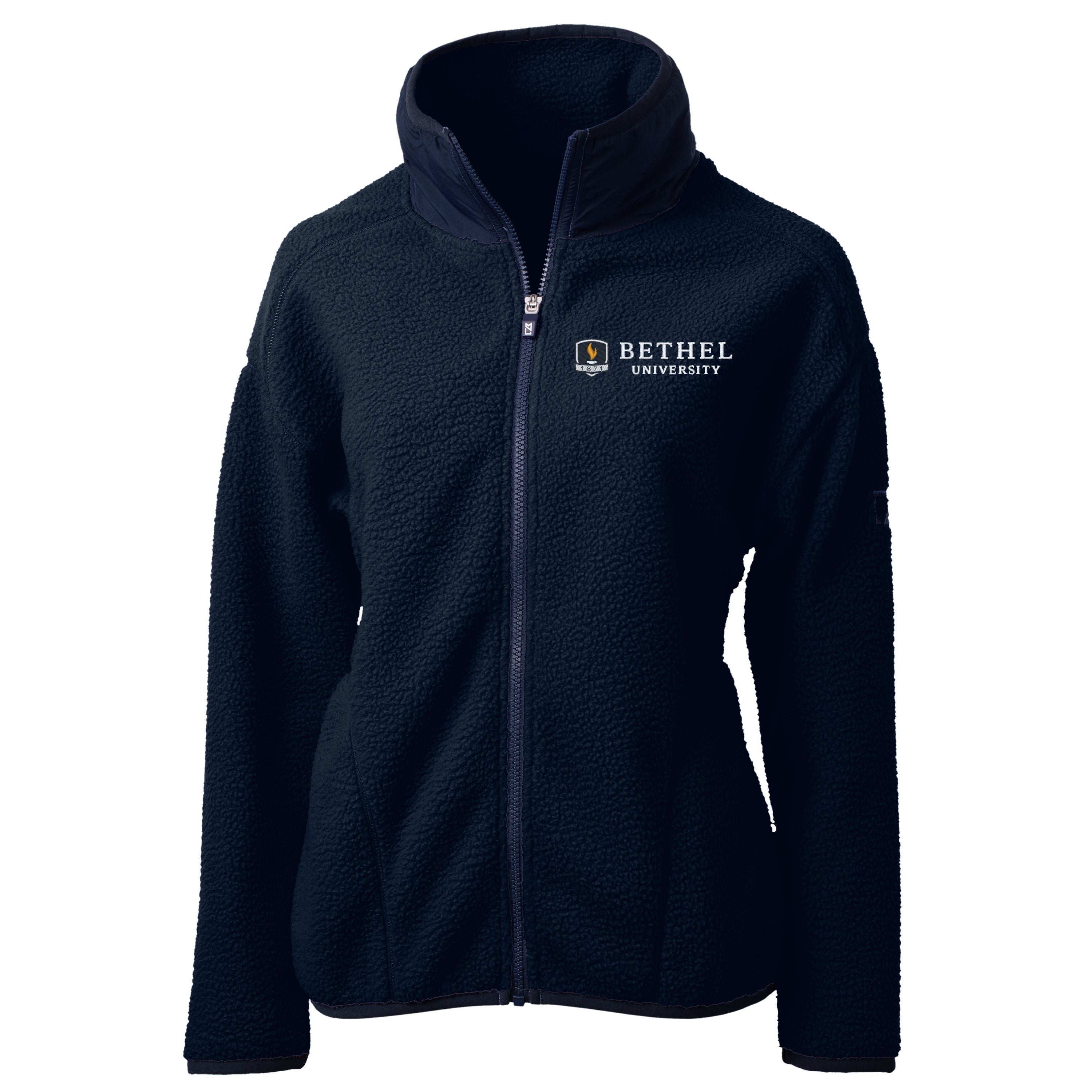 Cascade Eco Sherpa Womens Fleece Jacket | Navy
