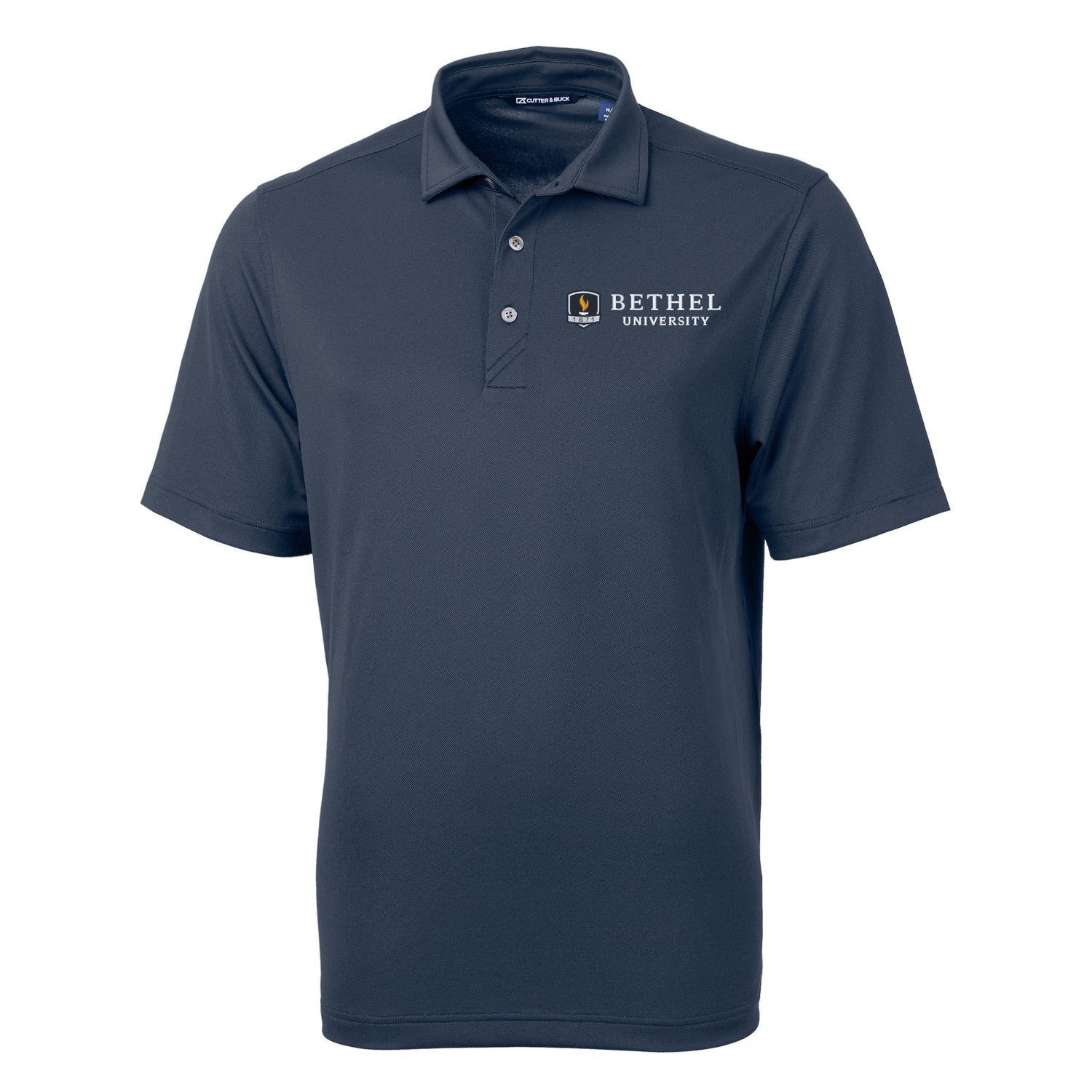 Virtue Eco Pique Recycled Mens Polo | Navy