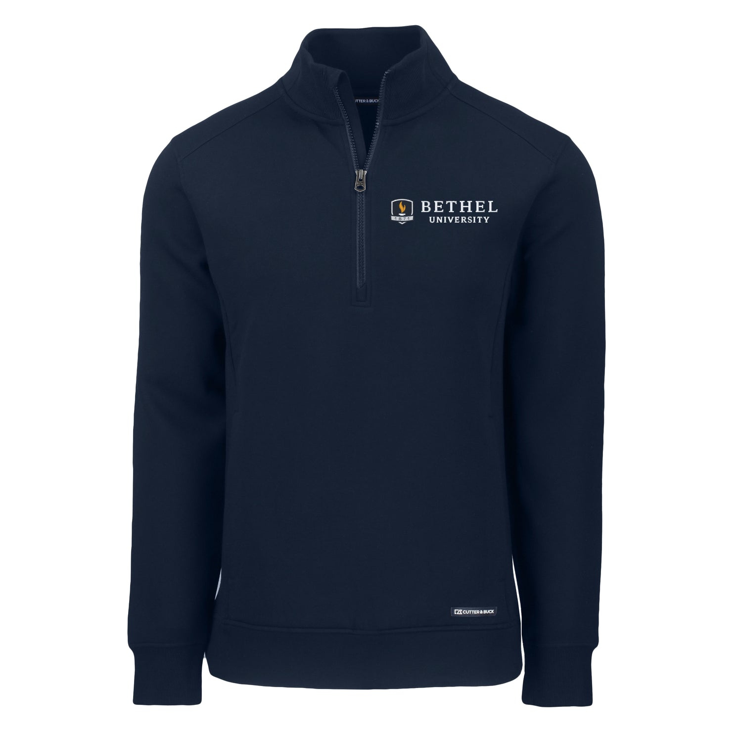 Roam Eco Recycled Quarter Zip Mens Pullover | Navy