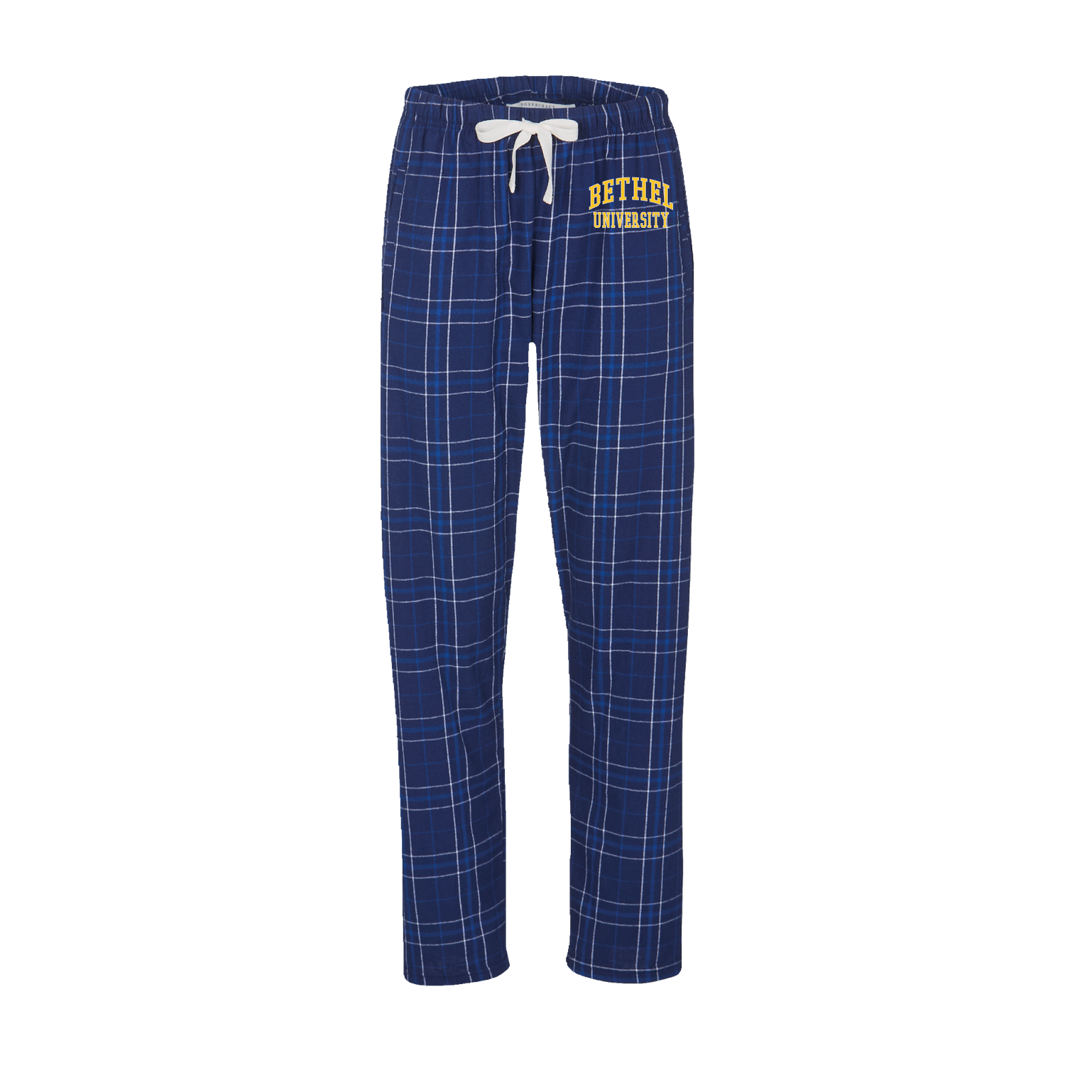 Boxercraft Unisex Haley Flannel Pant | Navy/Gold Plaid