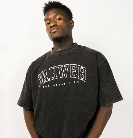 Yahweh Heavyweight Vintage Tee | Washout Black
