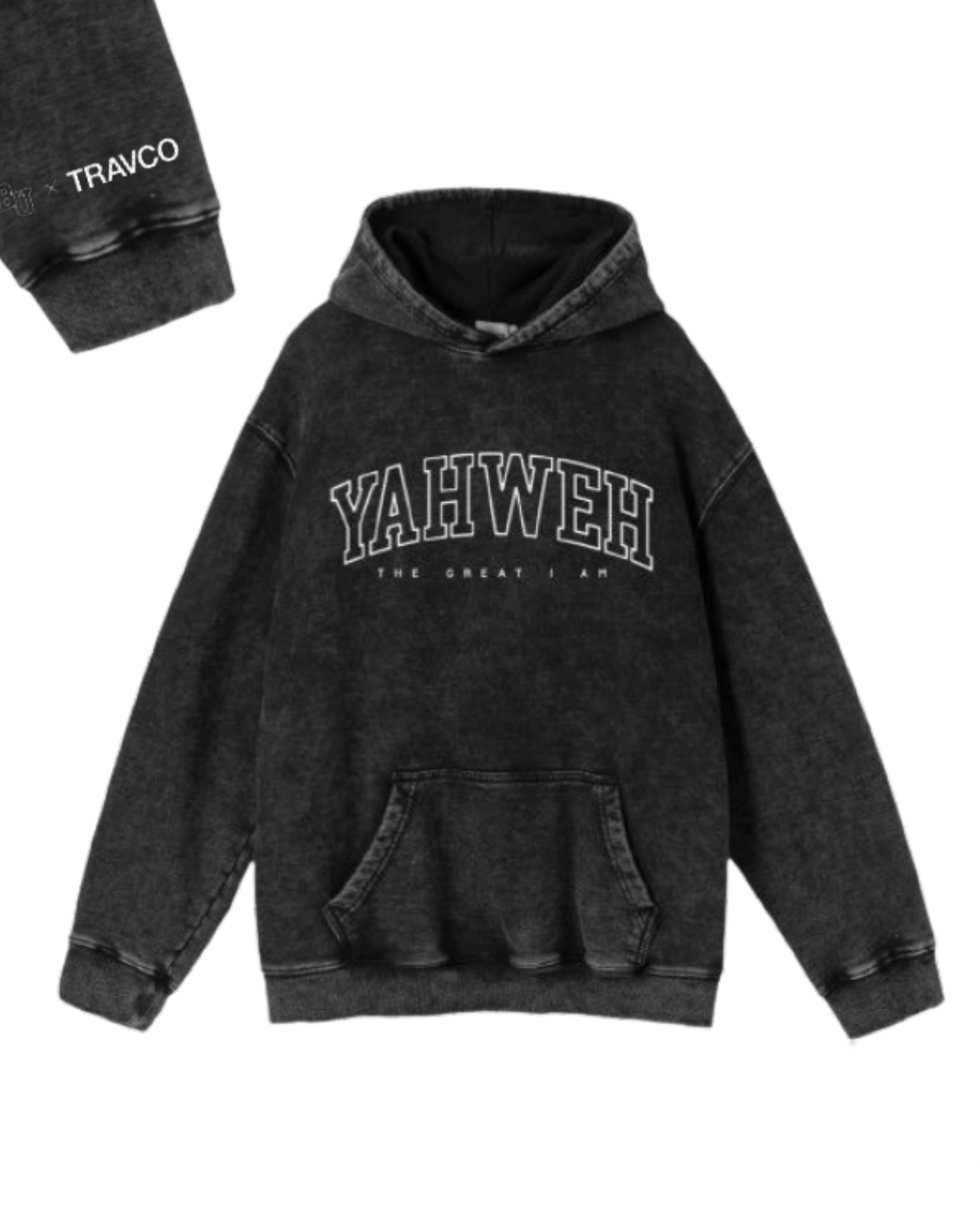 Yahweh Vintage Washout Hood | Washout Black